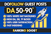 write and publish high da guest post with dofollow contextual SEO backlinks
