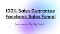 create facebook ads campaign with sales funnel, on my special ads plan
