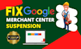 fix google merchant center suspension