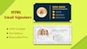 create professional HTML email signature