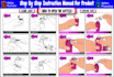 create vector line art draw step by step instruction manual for your product