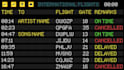 make airport board music visualizer or audio visualizer