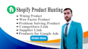 do shopify product hunting for facebook and google
