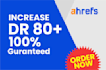 increase ahrefs domain rating 70 plus guaranteed