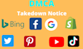 send dmca takedown notices against infringing content