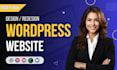 design, redesign, clone, edit, or fix the wordpress  website