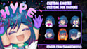 make cool cute anime twitch and discord emotes