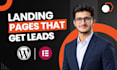 design a wordpress landing page in elementor pro built to convert