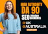 provides high authority da 90 plus seo dofollow backlinks