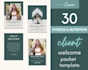 design fitness client welcome pack template