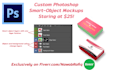 create a photoshop smart layer product mockup for merch