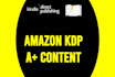 design attractive amazon kdp a plus content sales page ebc