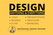 do graphic design, logo, banner, flyer, brochure, presentation