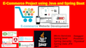 develop an ecommerce website using java, spring boot