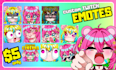 draw custom twitch emotes, chibi emotes, animated emotes for stream