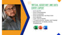 do excel data entry, copy paste and data,image extraction