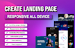 create professional and responsive landing page design