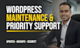 do monthly wordpress maintenance and priority support