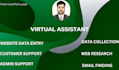 be virtual assistant, data entry, copy paste, web research, airtable