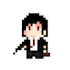 make a pixel art inspired by your minecraft character