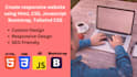 create custom website in HTML, CSS and javascript