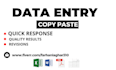 do data entry and copy paste