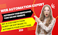 be your web automation developer for your repetitive browser tasks