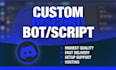 create a custom discord bot or selfbot for you