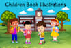 do children book illustrations and children book cover