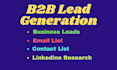 do b2b lead generation and linkedin lead generation