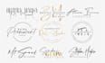 design handwriting, scripted, signature, cursive, handwritten logo
