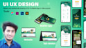 design UI UX prototype wireframe for your website mobile app
