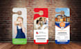 design a modern door hanger design for your real estate business