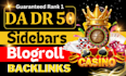 make blogroll sidebar backlinks at high quality sites