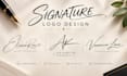design an artistic handwritten signature logo for your brand