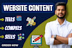 do compelling website content writing and copywriting