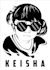 draw black and white line art portrait
