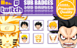 design amazing twitch emotes and sub badges