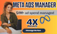 be your meta ads manager to run complete facebook and instagram ads