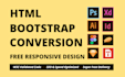 convert PSD to HTML, figma to HTML, xd to html, bootstrap 5