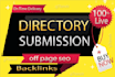 provide high quality live directory submission