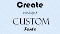 design custom font, typeface, typography
