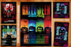 design modern halloween flyers aand social media banners