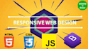 create responsive websites in html css javascript react nodejs nextjs