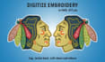 digitize image for embroidery in emb, dst