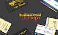 design professional business card, office stationery and clothing tags