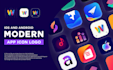 design minimalist app logo for ios and android app