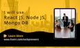 create a web app using react js, next js, express, node js, mongo db