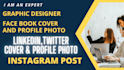 create a facebook cover photo banner,linkedin cover photo