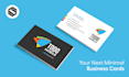 design clean and minimal business cards